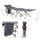 Folding Camping Cots for Adults with Carry Bags, Side Pockets, Outdoor Portable Sleeping Bed for Travel Camp Vocation, Grey