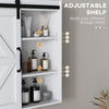 Bathroom Medicine Cabinet, Wall Mount Medicine Cabinet with Sliding Door and Adjustable Shelf, 22.75" x 7.75" x 24.5", White