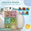 Toy Storage Organizer with 6 Storage Bins, 24.25" x 11.75" x 36", White