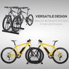 2-Bike Floor Stand Storage Parking Rack with Stable & Strong Steel Frame  Double Sided Design  & All-Around Use