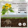 Steel Raised Garden Bed, Set of 5 Large Box Planters for Outdoor Plants Vegetables Flowers Herbs, 8x8x1ft, Gray