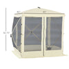 Pop Up Camping Canopy Gazebo,Screen Shelter Party  Tent with 1-Person Easy Set-Up, Ventilating Mesh, Portable Carry Bag