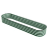 7.9 x 2 x 1ft Galvanized Raised Garden Bed Kit, Metal Planter Box with Safety Edging, Green