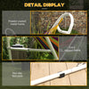 Hammock Stand, Portable Adjustable Steel Frame Hammock Stand, Weather Resistant, Bag, 10.3', 550 lbs. Capacity, White