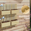 Wood Planter Box with Trellis, for Climbing Plants, Wall-Mounted Outdoor Raised Garden Bed with Adjustable Height