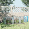 9.7' x 3' x 2.5' Small Greenhouse, Portable Tunnel Greenhouse with 3 Zippered Doors, Water/UV Fighting PVC Cover