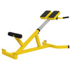Roman Chair Back Extension Machine, Height Adjustable Hyperextension Benchwith Dip Bars, Multi-Functional for Back, Core, Arms