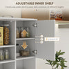 66" Kitchen Hutch Cabinet, Kitchen Pantry Cabinet with 2 Large Cabinets, Flip Up Door, 3 Drawers and Countertop, White