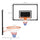 Wall Mounted Basketball Hoop, Mini Hoop with 45'' x 29'' Shatter Proof Backboard, Durable Rim and All-Weather Net for Indoor and Outdoor Use