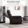 Lift Chair Recliner, Power Lift Recliner for Elderly with Remote Control and Linen Fabric Upholstery, Electric Power Lift Chair, Brown