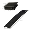 Folding Dog Ramp for Car, Truck & SUV, 62" Pet Ramp for Large Dogs with Non-slip Surface & Lightweight Dog Ramp, Supports up to 132lbs, Black