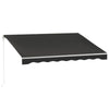 10' x 8' Electric Awning, Retractable Awning, UV Protectio with Remote Controller and Manual Crank Handle for Deck