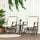 3 Piece Outdoor Glider Chair with Coffee Table Bistro Set, 2 Patio Rocking Swing Chairs with Sling Fabric, Glass Tabletop