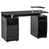 Computer Desk With Drawers Home Office/Dorm Computer Desk With Elevated Shelf At Home Office Desk Black