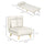 Chair Bed W/ Adjustable Backrest, 2-in-1 Multi-Functional Sofa Bed, Beige