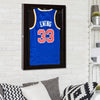 24" x 32" Sports Jersey Display Case, Acrylic Display Case, for Baseball Basketball Football Soccer Hockey Sports Shirts, Cherry Brown