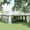 20' x 33' Heavy-Duty Large Wedding Tent, Outdoor Carport Garage Party Tent, Patio Gazebo Canopy with Sidewall, Gray