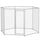 9.2' x 8' x 5.6' Dog Kennel Outdoor for Medium and Large-Sized Dogs with Lockable Door, Silver