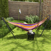 Hammock Stand, Portable Adjustable Steel Frame Hammock Stand, Weather Resistant, Bag, 10.3', 550 lbs. Capacity, Black