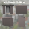 8' x 4' Metal Garden Shed, Backyard Tool Storage Shed with Dual Locking Doors, 2 Air Vents and Steel Frame, Silver