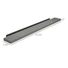 72"  Fireplace Mantel, Floating Farmhouse Solid Fir Wood Shelf, Handmade Heavy Duty Wall Mounted Shelf, with Metal Bracket, Rustic Gray