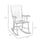 Porch Rocker Chair, 350 lbs. Wooden Outdoor Rocking Chair with High Back for Garden, Patio, Balcony, White