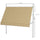 10' x 4' Manual Retractable Awning, Non-Screw Freestanding Patio Awning, UV Resistant, for Window or Door, Beige
