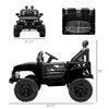 12V Kids Ride On Car, Electric Battery Powered Off-Road Truck Toy with Parent Remote Control, MP3 Music & Adjustable Speed, Black