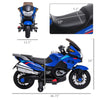 Kids Motorcycle with Training Wheels, Roaring Engine Design Ride-on Toy for 3-8, High-Traction Mini Motorbike for Kids at 3.7 Mph Speed, Blue