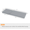 2 Patio Chaise Lounge Chair Cushions with Backrests, Replacement Patio Cushions with Ties, Lounge Chair, Gray