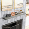 48" Fireplace Mantel, Wall Mounted Floating Farmhouse Shelf, Rustic Gray