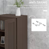 Storage Cabinet w/ Adjustable Shelves, Pantry Cupboard, Coffee