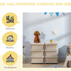 Kids Toy Storage Organizer with 6 Drawers, 3 Tier Kids Storage Units, Toy Organizer for Nursery Playroom Kindergarten, Cream