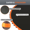 Trampoline Mat Replacement with Spring Pull Tool and 80 V-Hooks, Fits 14ft Trampoline, Using 5.5" Springs, Orange