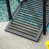 Garden Bridge 3.3FT, Decorative Classic Backyard Pond Bridge with Safety Railings Black