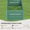 Galvanized Raised Garden Bed, Steel Outdoor Planters with Reinforced Rods,, 71'' x 36'' x 23'', Light Green