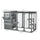 Outdoor Cat Shelter, Outdoor Cat Cages Enclosures with Multi-Level Design, Lockable Doors, Window, for 2-3 Cats