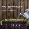4' x 3' x 2' Raised Garden Bed with Greenhouse, Wooden Planter Box with PVC Plant Cover, Roll Up Windows, Use for Vegetables, Flowers