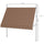 10' x 4' Manual Retractable Awning, Non-Screw Freestanding Patio Awning, UV Resistant, for Window or Door, Coffee