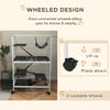 50" H Rolling Small Animal Cage with Hammock, Ferret Cage, Chinchilla Cage, Pet Habitat, wIth 4 Doors, Removable Tray