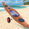 Universal Kayak Cart Trolley Trailer with Strong Aluminum Frame, Adjustable Width Crossbar, & Large Tires