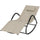 UV Water Resistant Rocking Chair for Sunbathing, Lawn, Garden or Pool, Light Brown