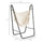 Hammock Chair with U Shape Stand, Hammock Swing Chair with A Side Pocket, Cream White