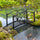 Garden Bridge 3.3FT, Decorative Classic Backyard Pond Bridge with Safety Railings Black