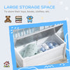 Toddler Toy Box Storage Bench with Large 27 L Interior, Kids Storage Bench Seat with Storage for Toddler Playroom Furniture, Kids Bedroom