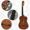 36" Classical Guitar Birch Wood Guitar Set w/Special Storage Bag for Beginners Adults  Coffee
