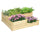 3 Tier Raised Flower Bed Outdoor Planter Box Wooden Garden Bed, Open Bottom for Plants, 42.5"x34.75"x14.25", Natural