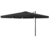 10FT Square Offset Umbrella with Tilt, Crank and Cross Base, Cantilever Patio Umbrella for Garden, Pool, Gray