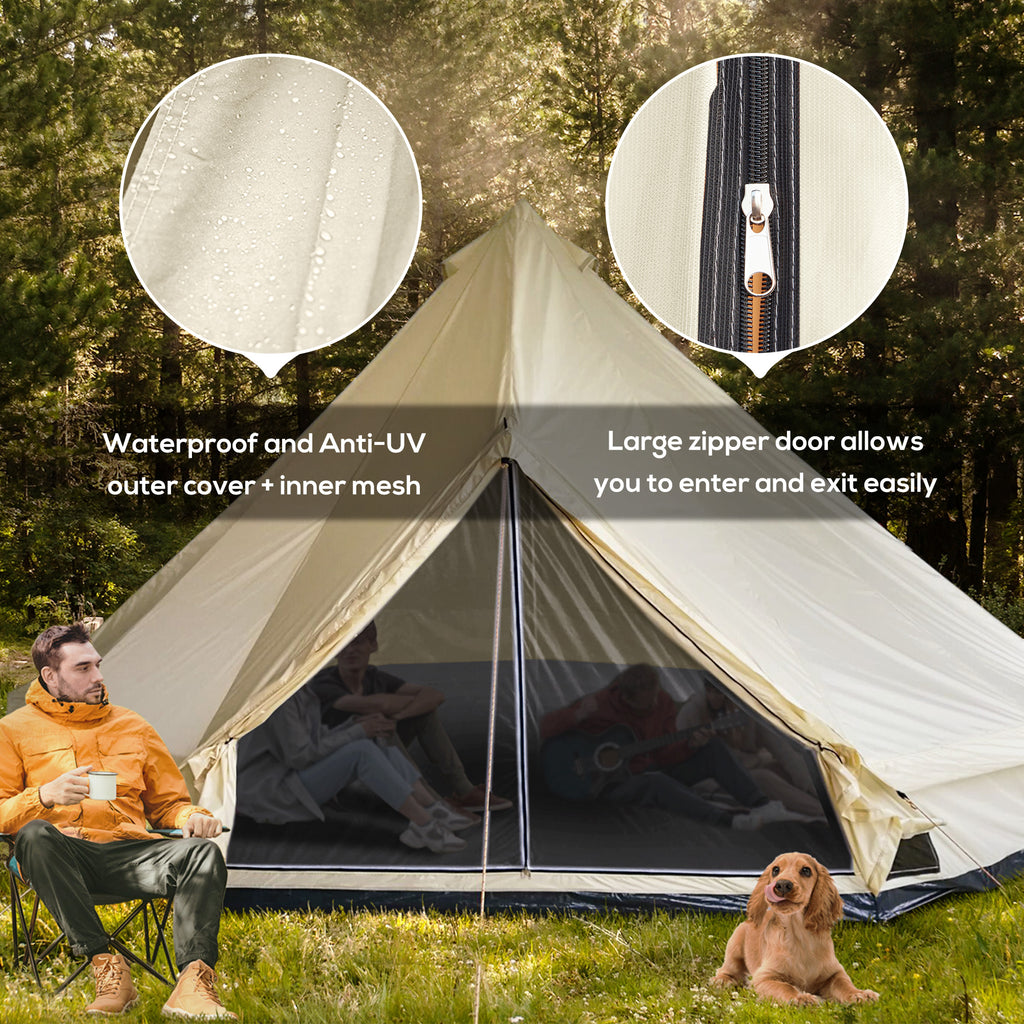 huge family tent 16.5' Large Family Tent 10 Persons Waterproof Teepee Bell Tents Huntin