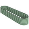 7.9 x 2 x 1.4ft Galvanized Raised Garden Bed Kit, Metal Planter Box with Safety Edging, Green